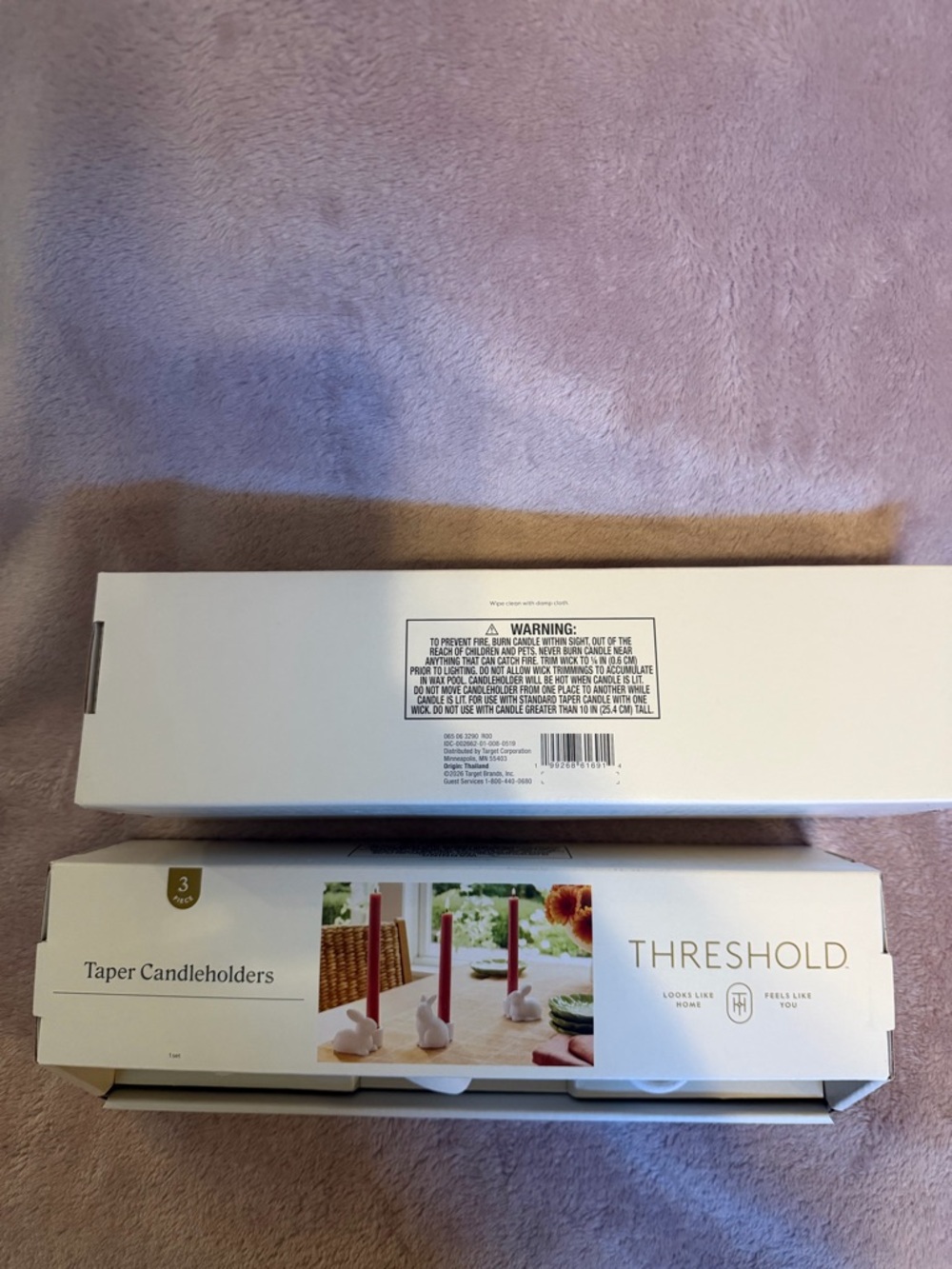 6pk Carrot Taper Candle Set / 2 sets of 3 Taper Candleholders - Picture 14 of 14
